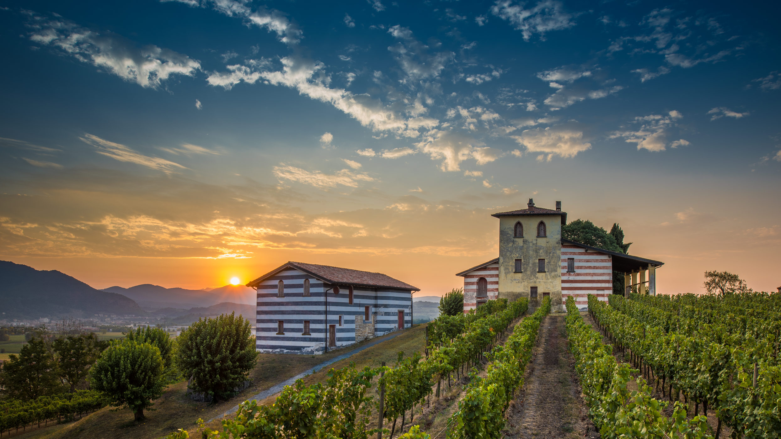 Berlucchi wineries, Franciacorta, Italy.